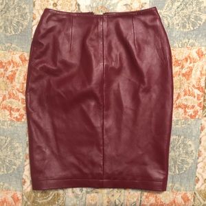 Red Leather Skirt